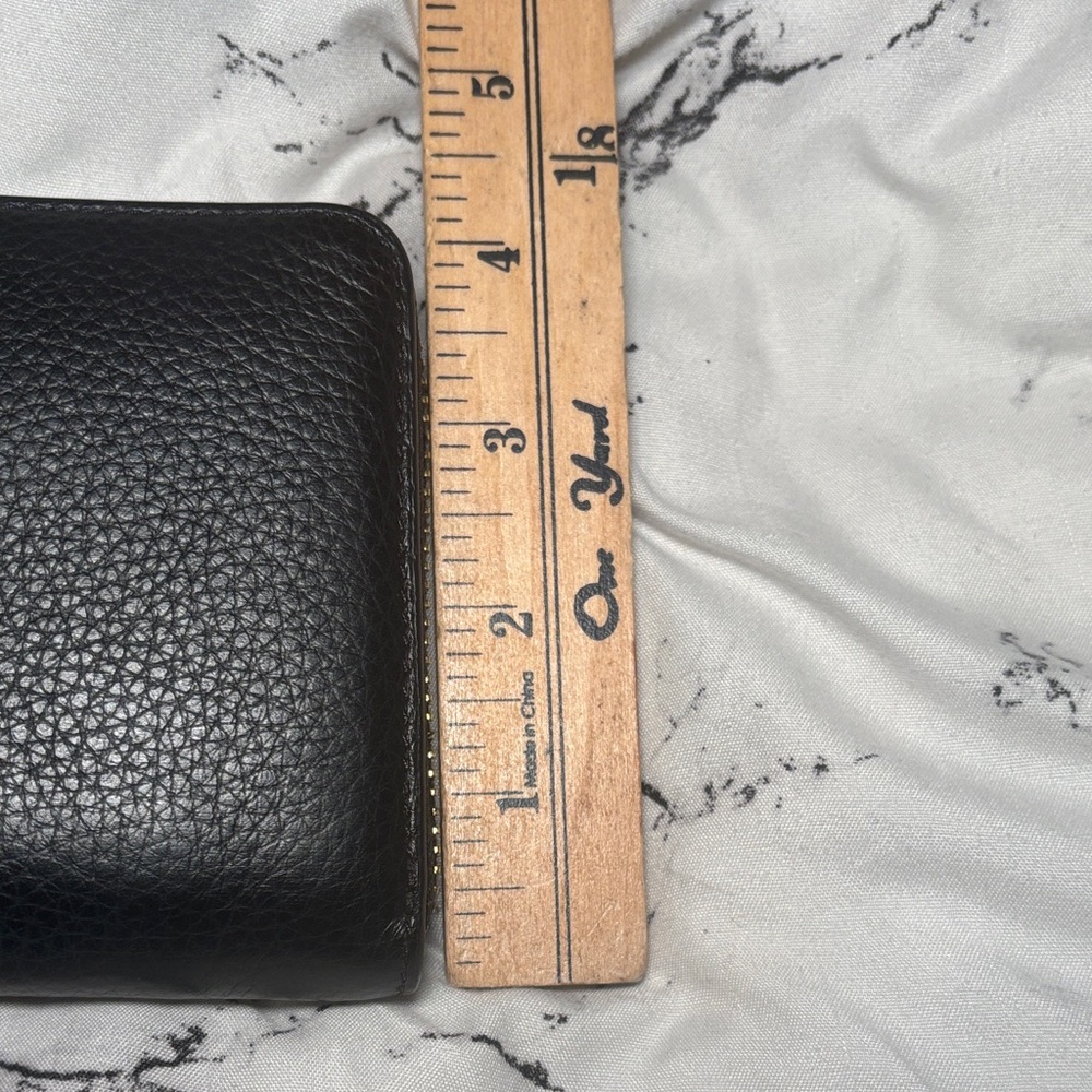 Coach Black Leather Wallet with Gold Accents - Picture 6 of 10